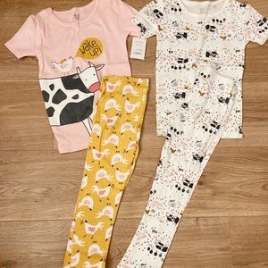 Set of 4 girls brand new pajama set